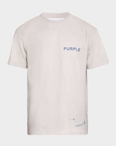 PURPLE Men's Chest Logo Graphic T-Shirt