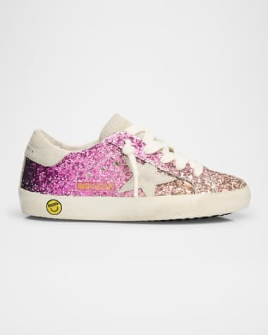Golden Goose Girl's Superstar Degrade Glitter Low-Top Sneakers, Baby/Toddlers