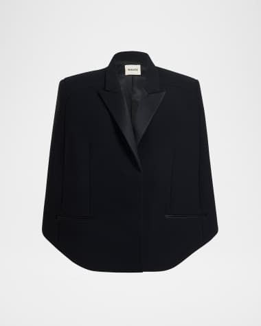 Khaite Severo Tuxedo Cape
