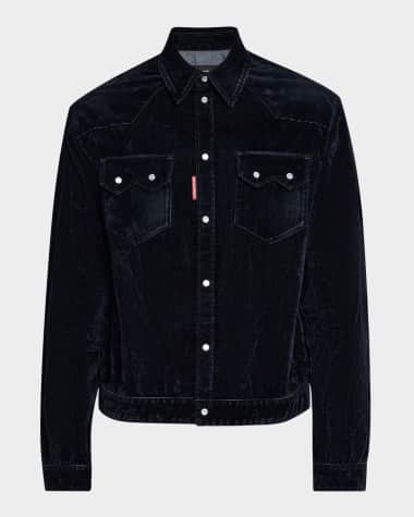Dsquared2 Men's Flocked Corduroy Jean Jacket