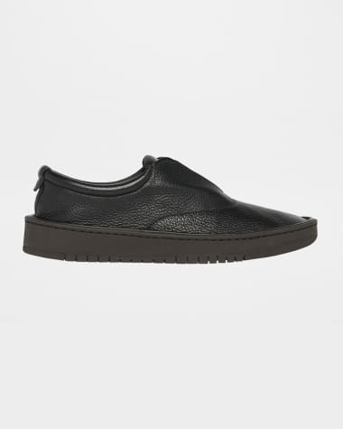 Giorgio Armani Men's Deerskin Slip-On Sneakers