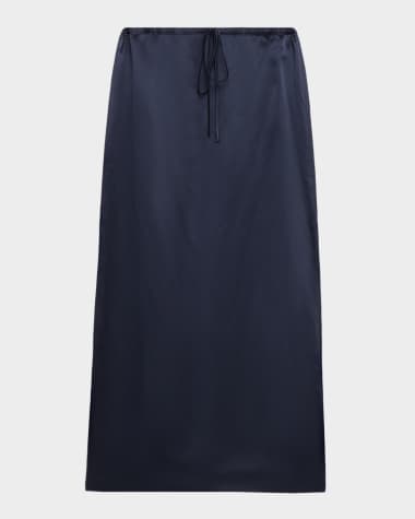 Sablyn Sol Silk Drawstring Maxi Skirt