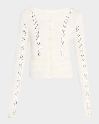 Sablyn Charlotte Slim Crewneck Cardigan