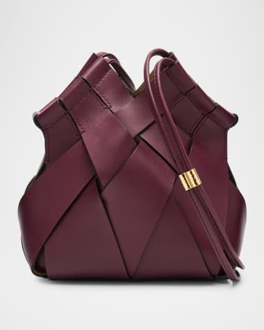 Ulla Johnson Charlotte Woven Leather Crossbody Bag