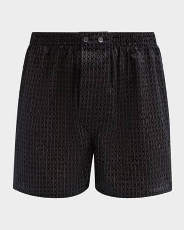 Derek Rose Men's Nelson Leaf-Print Boxer Shorts
