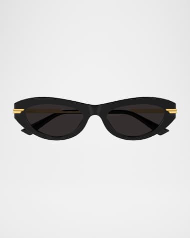 Bottega Veneta BV1368S Cat-Eye Recycled Acetate Sunglasses