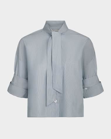 TWP Next Ex Striped Shirt with Tie