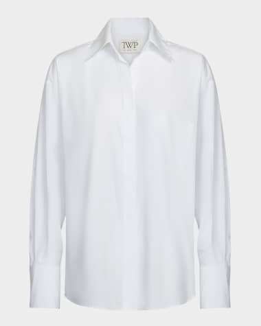 TWP E.B. Button-Front Cotton Shirt