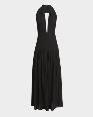 Proenza Schouler Tala Halter Viscose Georgette Dress