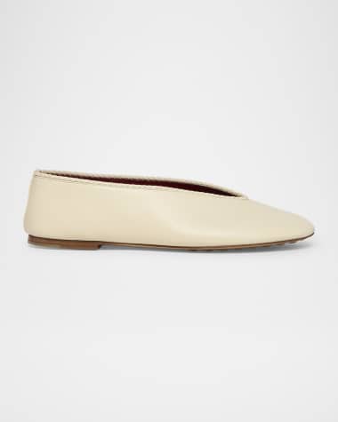 Bottega Veneta Lagoon Nappa Leather Ballerina Flats