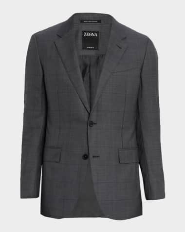 ZEGNA Men's Tonal Plaid 15milmil15 Wool Suit