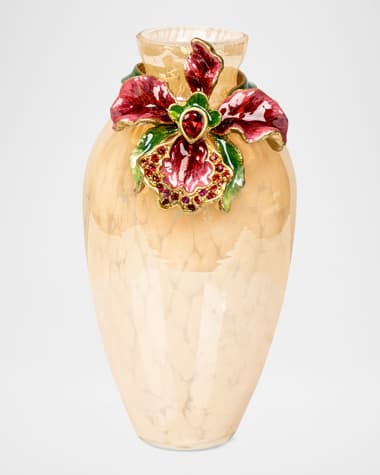 Jay Strongwater Audra Orchid Mini 5" Vase