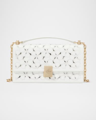 kate spade new york deco mini flower eyelet leather crossbody bag