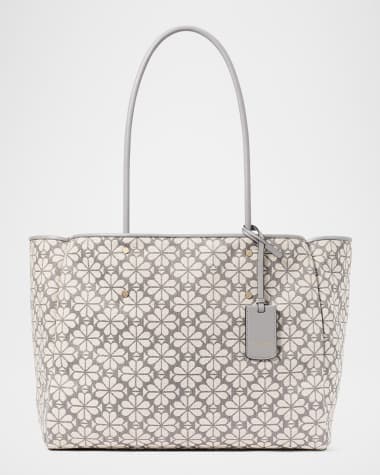 kate spade new york large spade flower jacquard tote bag