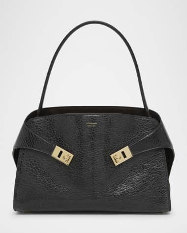 Ferragamo Hug Grain Leather Shoulder Bag