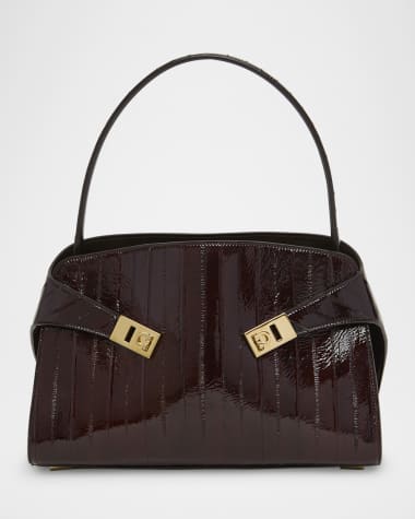 Ferragamo Hug Eel Leather Shoulder Bag