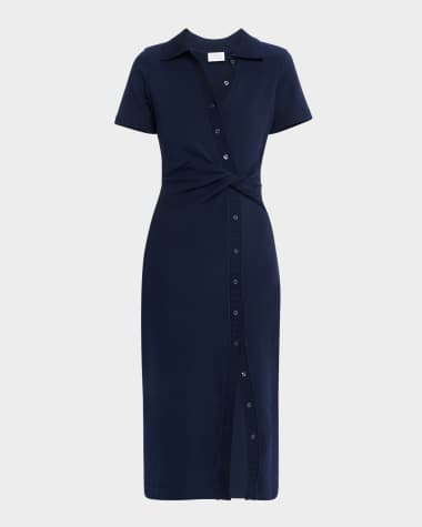 Tanya Taylor Ellicot Short-Sleeve Midi Dress