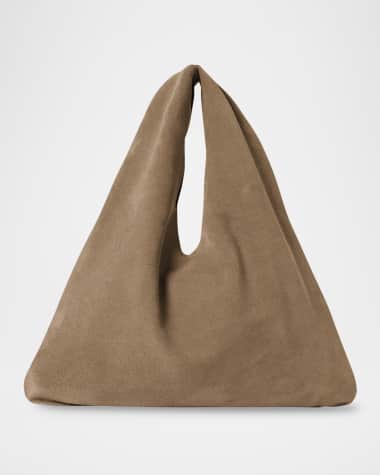 THE ROW Small Bindle Top-Handle Bag in Plush Suede