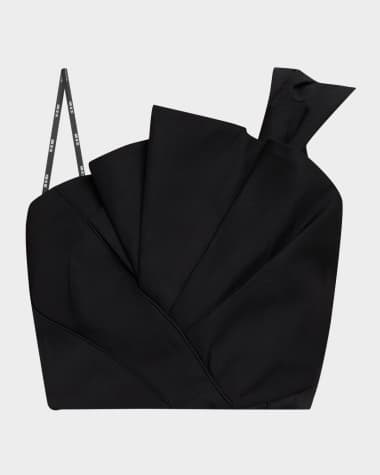 JBQ Opal Pleated Crop Top