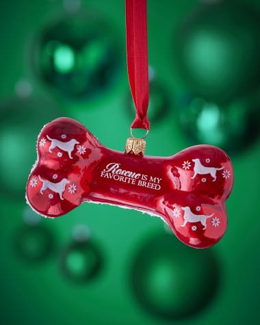 Joy To The World Collectibles All I Want for Christmas is a Rescue Dog Christmas Ornament
