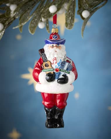 Joy To The World Collectibles Neiman Marcus Music Santa Christmas Ornament