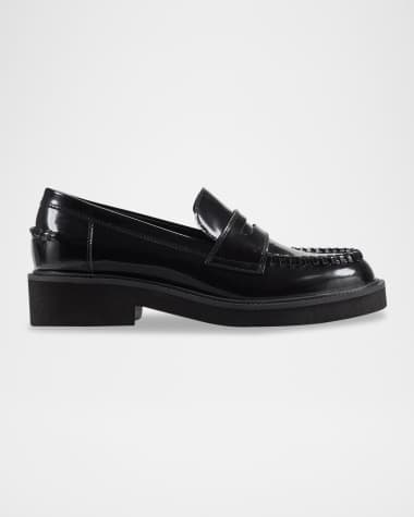 Marc Fisher LTD Dagman Whipstitch Leather Loafers