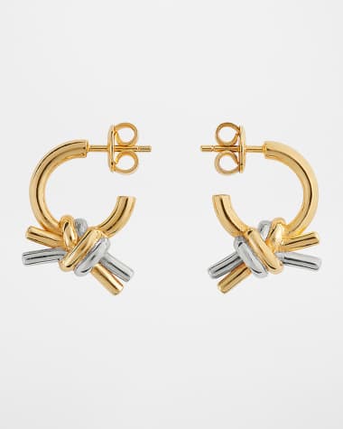 Bottega Veneta Two-Tone Knot Earrings