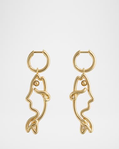 Bottega Veneta Fish Earrings