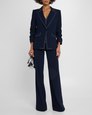 V-Neck Hardware One-Piece Swimsuit