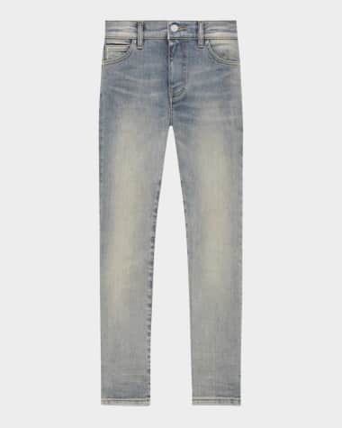 Amiri Boy's Stack Light Wash Jeans, Size 4-12