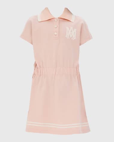 Amiri Girl's MA Short-Sleeve Polo Dress, Size 4-12