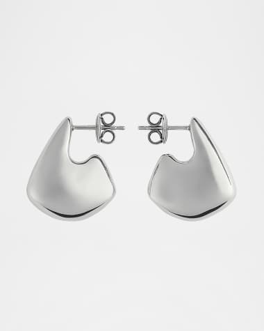 Bottega Veneta Sterling Silver Sculpted Earrings