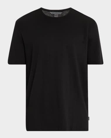 John Varvatos Men's Stanley Textured Cotton Crewneck T-Shirt