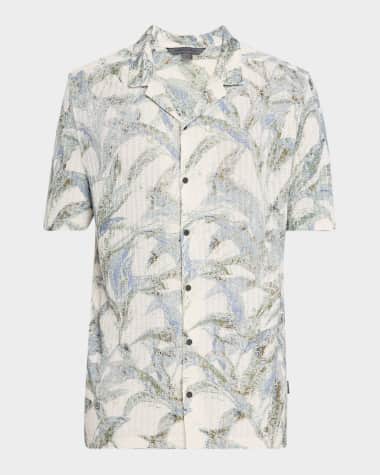 John Varvatos Men's Conant Desert Flower Camp Shirt