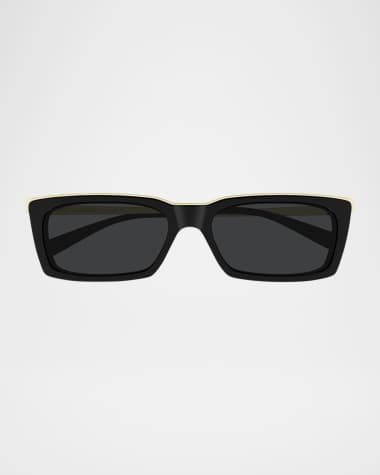 Saint Laurent Unisex SL 766 Acetate Rectangle Sunglasses