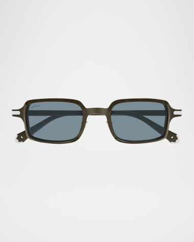 Cartier Unisex CT0539S Acetate Rectangle Sunglasses