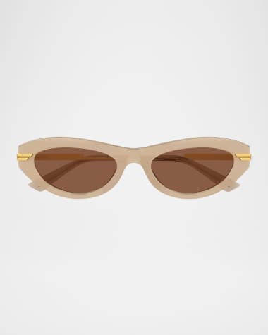 Bottega Veneta Recycled Acetate Cat-Eye Sunglasses