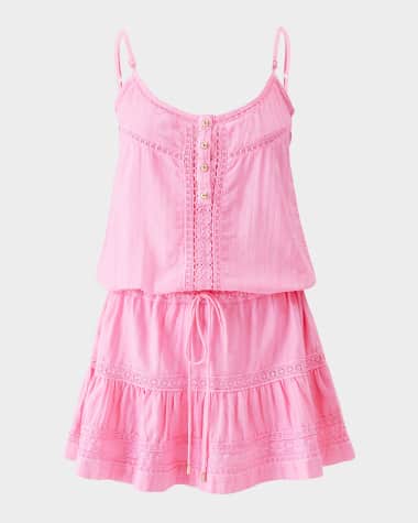 Melissa Odabash Kelly Embroidered Mini Dress