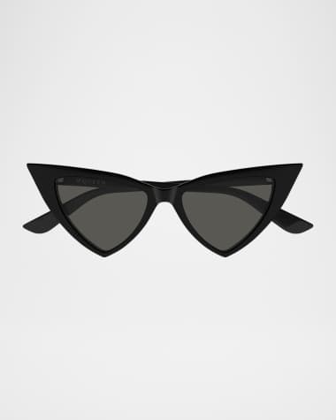 McQueen AM0518S Cat-Eye Recycled Acetate Sunglasses