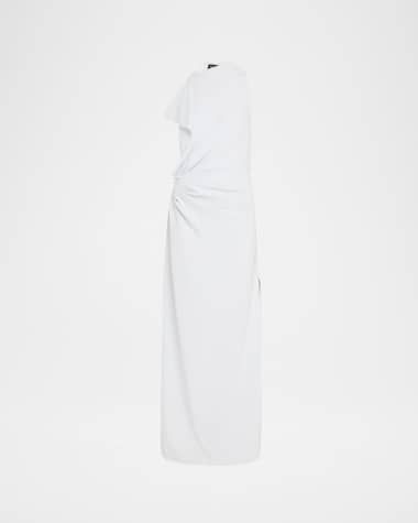Proenza Schouler Devyn Draped Matte Double Crepe Dress