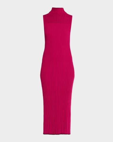 Proenza Schouler Maia Ribbed Turtleneck Dress