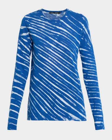 Proenza Schouler Mia Tie-Dye Tissue Jersey T-Shirt