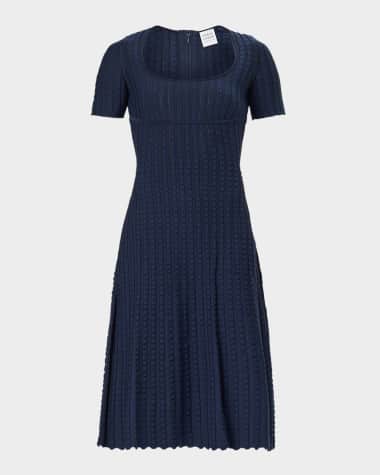 Herve Leger The Calista Textured Scoop-Neck Dress