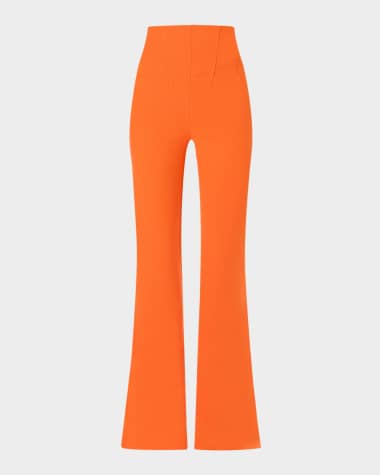 Herve Leger The Priscilla High-Rise Bootcut Pants