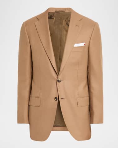 Kiton Men's Soft Cashmere Single-Breasted Blazer