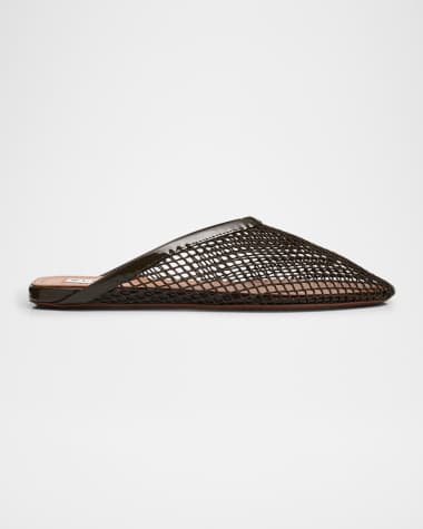ALAIA Mesh Flat Mules