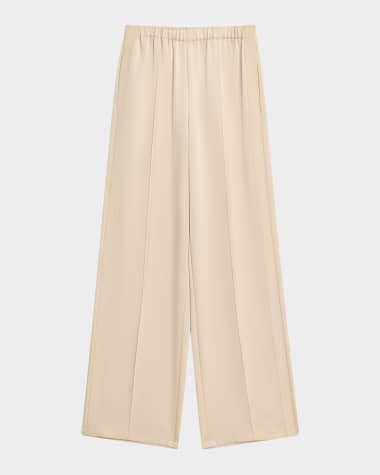 Vince Mid-Rise Side Strap Pull-On Pants