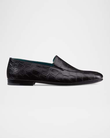 Stefano Ricci Men's Crocodile Leather Loafers