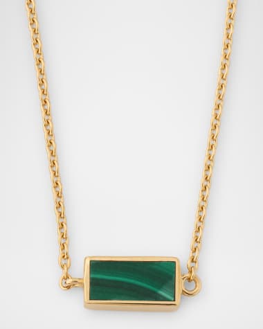Jan Leslie Single Station Rectangle Dash Necklace