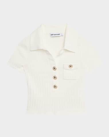 Self-Portrait Pointelle Knit Top